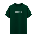 ELBICHO Crown Therapy 180 GSM Regular Fit T-Shirt Bottle Green - Front Minimalist Logo