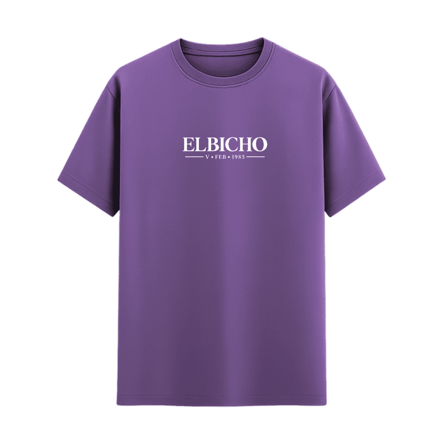 ELBICHO Crown Therapy 180 GSM Regular Fit T-Shirt Lavender - Front View